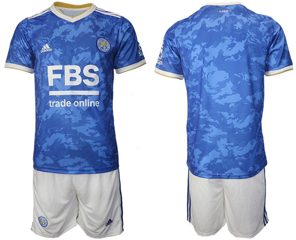 Men's Leicester City Blue 2019-2020 Home Soccer jersey Suit