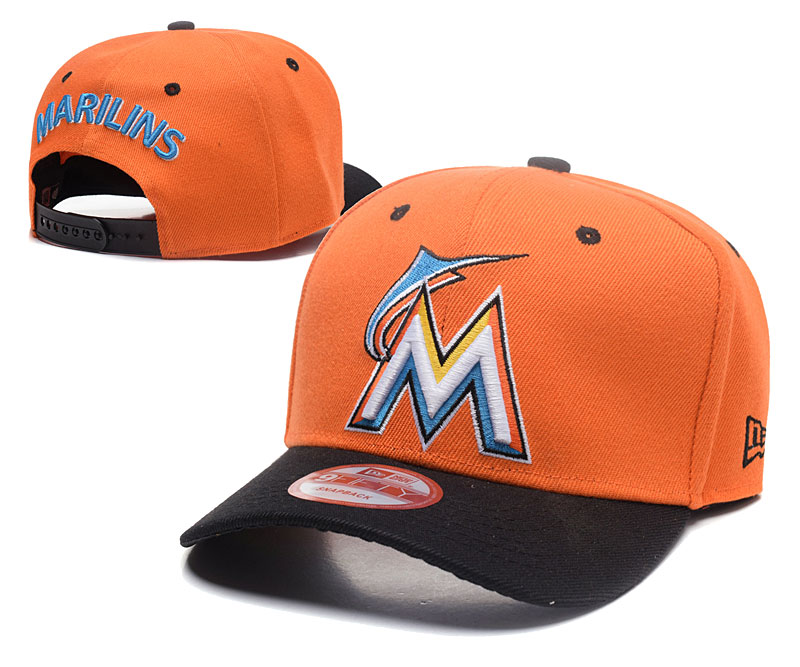 MLB Forida Marlins Stitched Snapback Hats 001