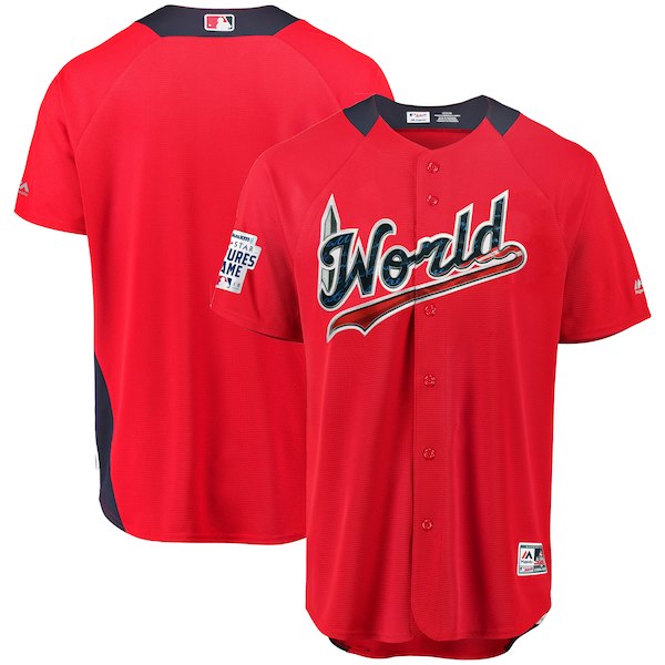 Men's World Scarlet 2018 MLB All-Star Futures Game On-Field Team Jersey