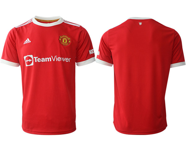 Men's Manchester United Red Home Soccer Jersey