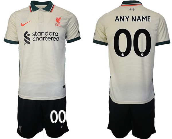 Men's Liverpool Custom 2021/22 Away Jersey Suit