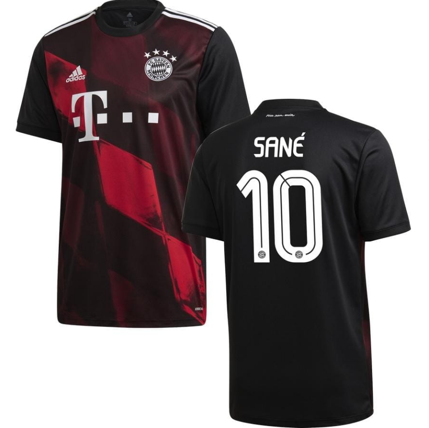Men's FC Bayern München #10 Leroy Sané Black Football jersey