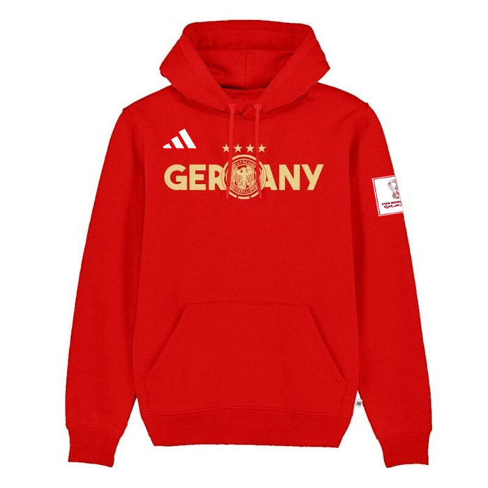 Men's Germany FIFA World Cup Soccer Hoodie Red