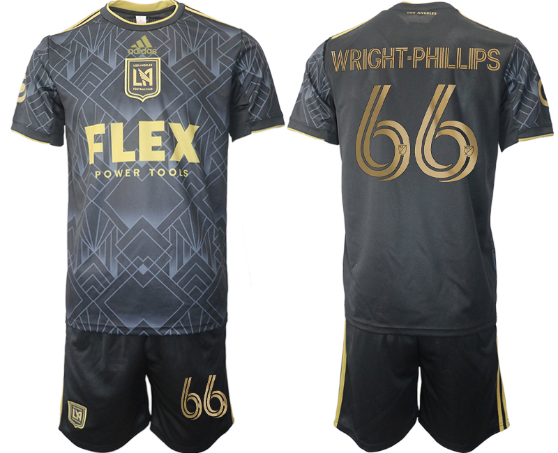 Men's Los Angeles Football Club #66 Wright-phillips Black Soccer Jersey Suit