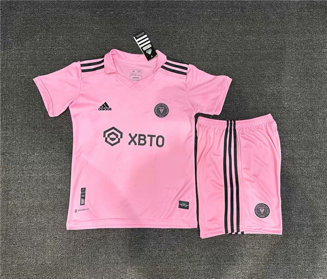 Men's Inter Miami CF Blank Pink Soccer Jersey Suit