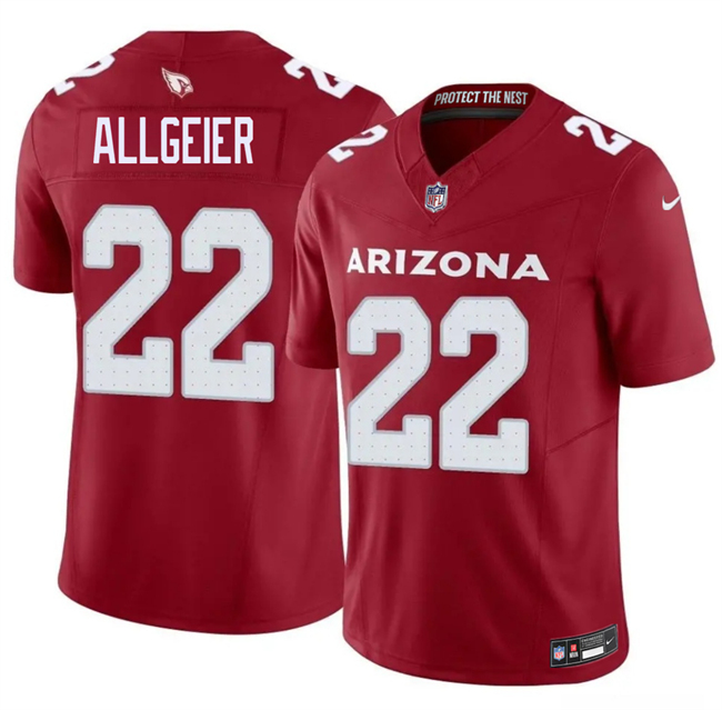 Men's Arizona Cardinals #22 Tyler Allgeier Red 2026 F.U.S.E. Vapor Untouchable Limited Stitched Jersey