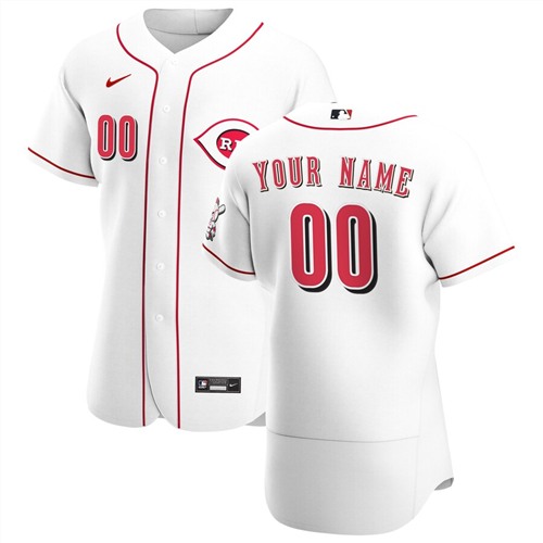 Men's Cincinnati Reds White Customized Stitched MLB Jersey