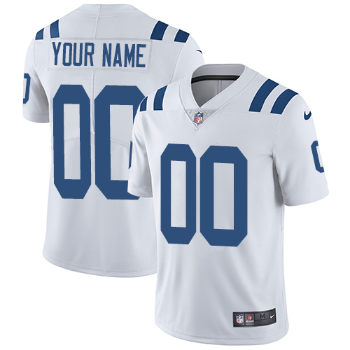Men's Indianapolis Colts Customized White Vapor Untouchable NFL Stitched Limited Jersey