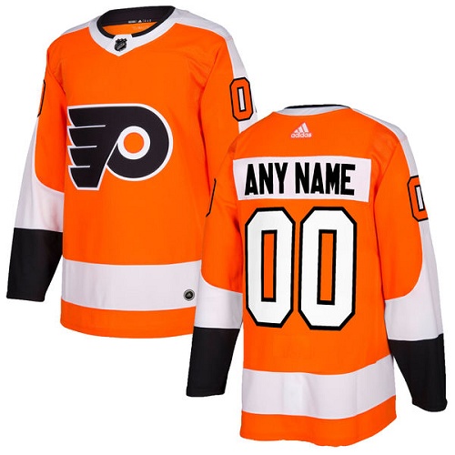 Men's Adidas Philadelphia Flyers Personalized Authentic Orange Home Stitched NHL Jersey