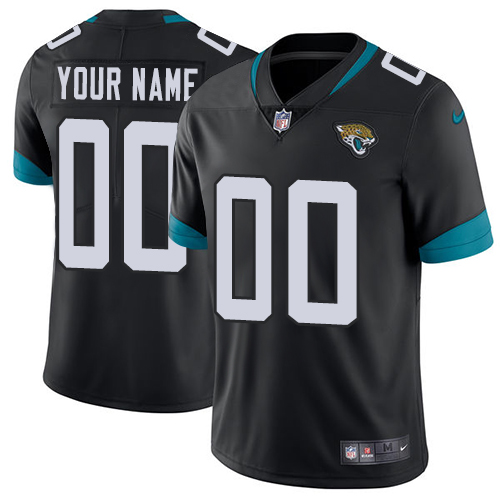 Men's Jacksonville Jaguars Customized Black Alternate Vapor Untouchable NFL Stitched Limited Jersey