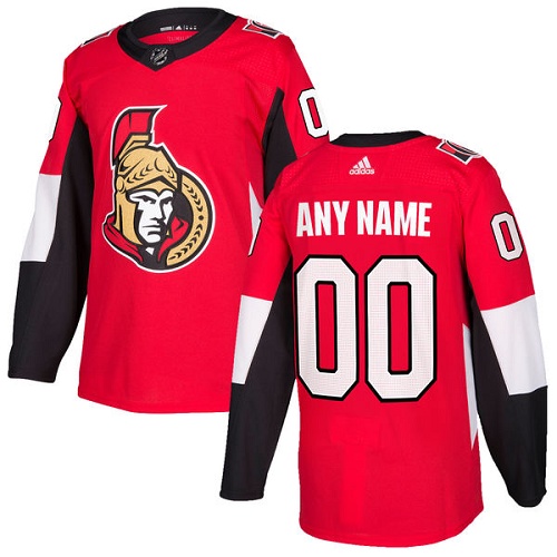 Men's Adidas Ottawa Senators Personalized Authentic Red Home Stitched NHL Jersey