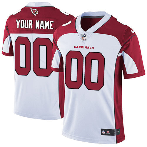Men's Arizona Cardinals Customized White Vapor Untouchable NFL Stitched Limited Jersey