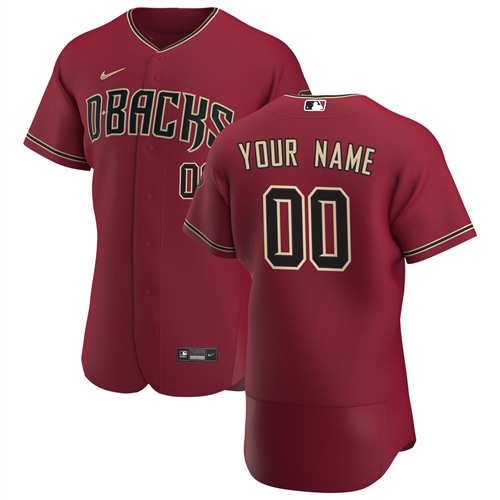 Men's Arizona Diamondbacks Red Customized Stitched MLB Jersey