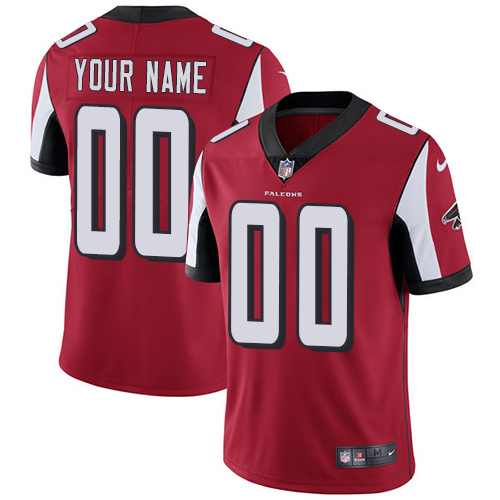 Men's Atlanta Falcons Customized Red Team Color Vapor Untouchable NFL Stitched Limited Jersey