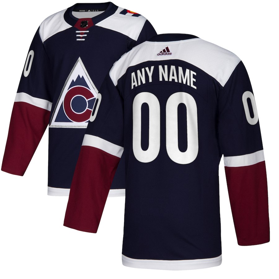 Men's Adidas Colorado Avalanche Personalized AuthenticNavy Home Stitched NHL Jersey