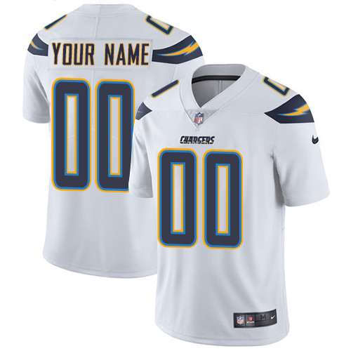 Men's Los Angeles Chargers Customized White Vapor Untouchable NFL Stitched Limited Jersey