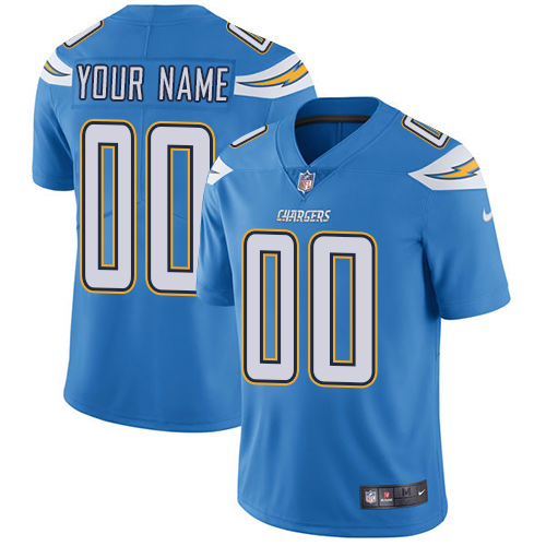 Men's Los Angeles Chargers Customized Electric Blue Alternate Vapor Untouchable NFL Stitched Limited Jersey