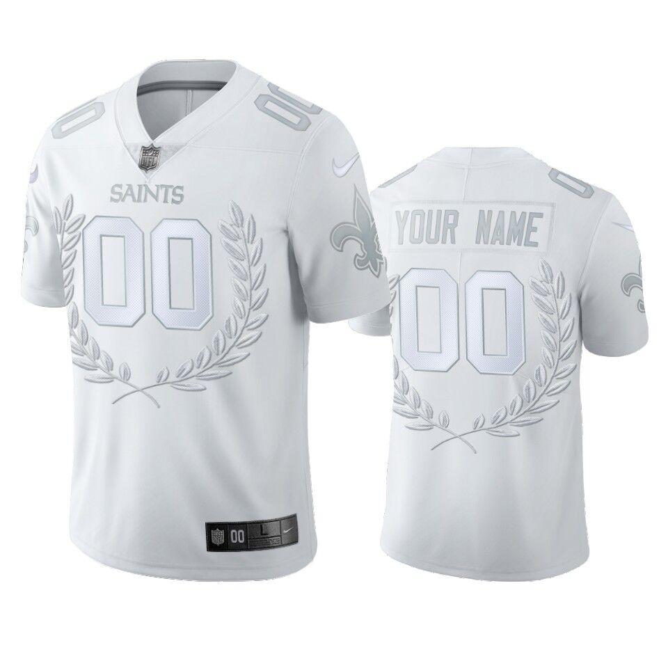 Men's New Orleans Saints White MVP Stitched Limited Jersey