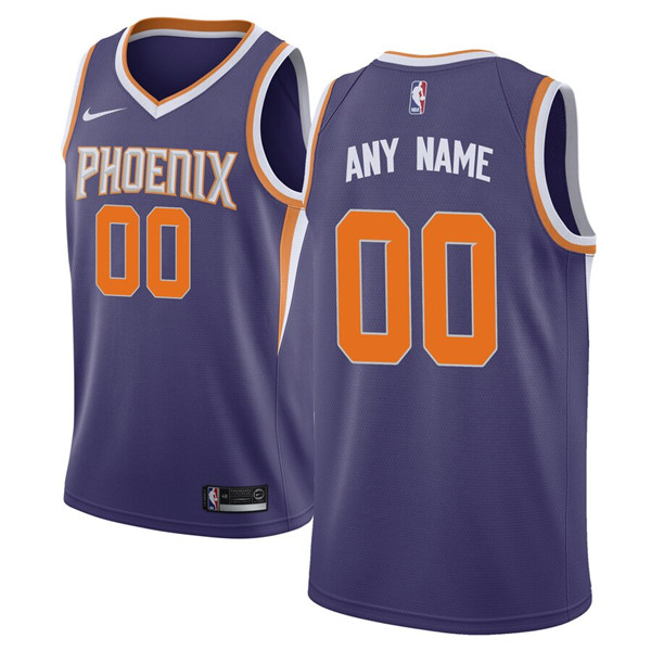 Men's Phoenix Suns Purple Customized Stitched NBA Jersey