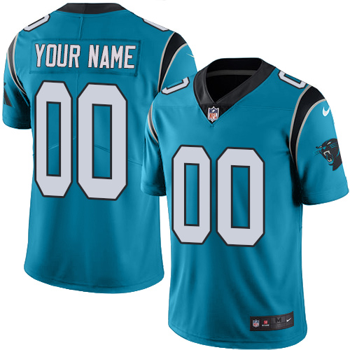Men's Carolina Panthers Customized Blue Alternate Vapor Untouchable NFL Stitched Limited Jersey