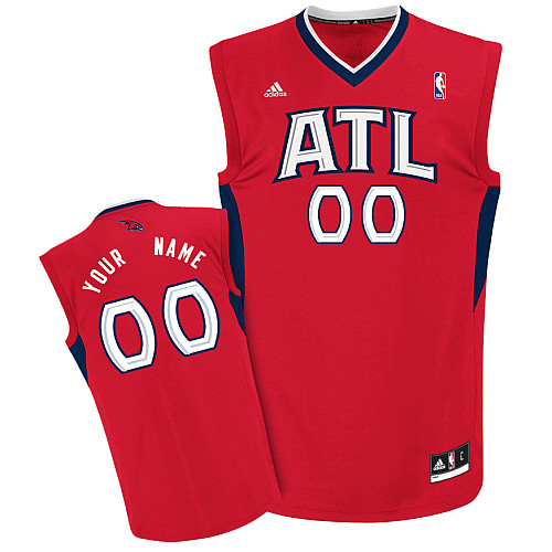 Hawks Personalized Authentic Red NBA Jersey (S-3XL)