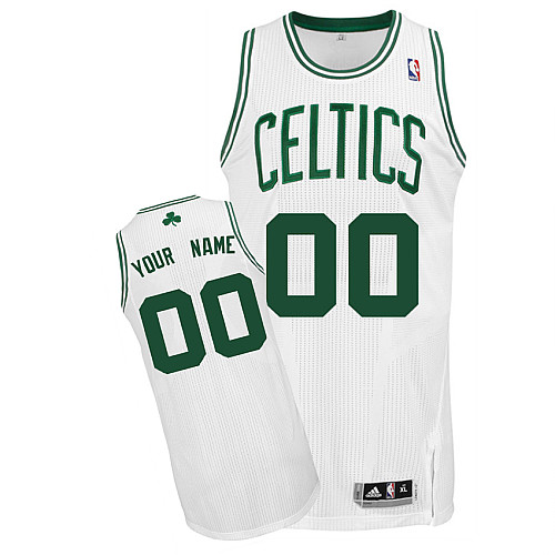 Celtics Personalized Authentic White NBA Jersey (S-3XL)