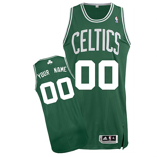 Celtics Personalized Authentic Green NBA Jersey (S-3XL)