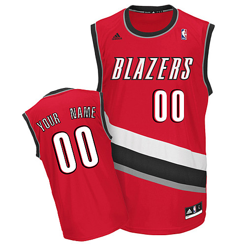 Trail Blazers Personalized Authentic Red NBA Jersey (S-3XL)