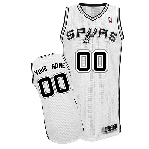 Spurs Personalized Authentic White NBA Jersey (S-3XL)
