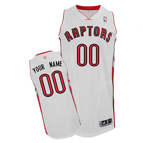 Raptors Personalized Authentic White NBA Jersey (S-3XL)