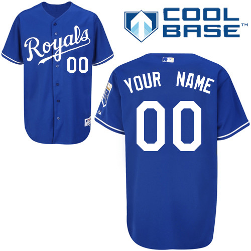 Royals Personalized Authentic Blue Cool Base MLB Jersey