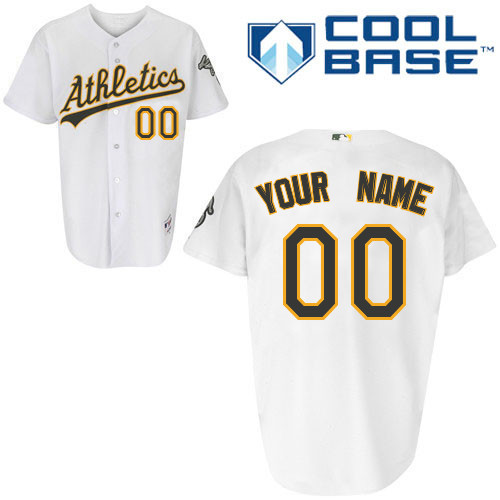 Athletics Personalized Authentic White Cool Base MLB Jersey