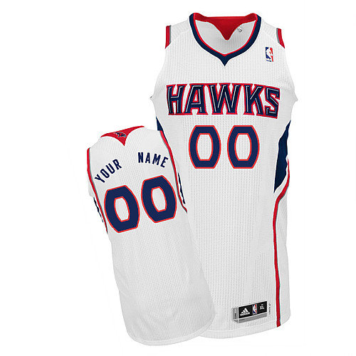Hawks Personalized Authentic White NBA Jersey (S-3XL)