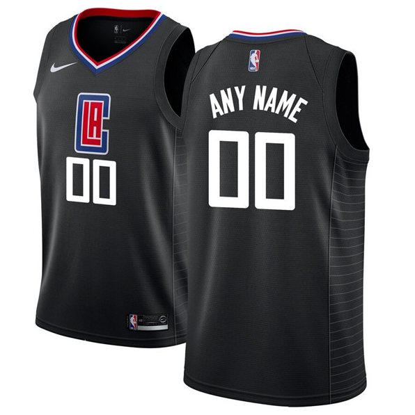Youth Los Angeles Clippers Black Customized Stitched NBA Jersey