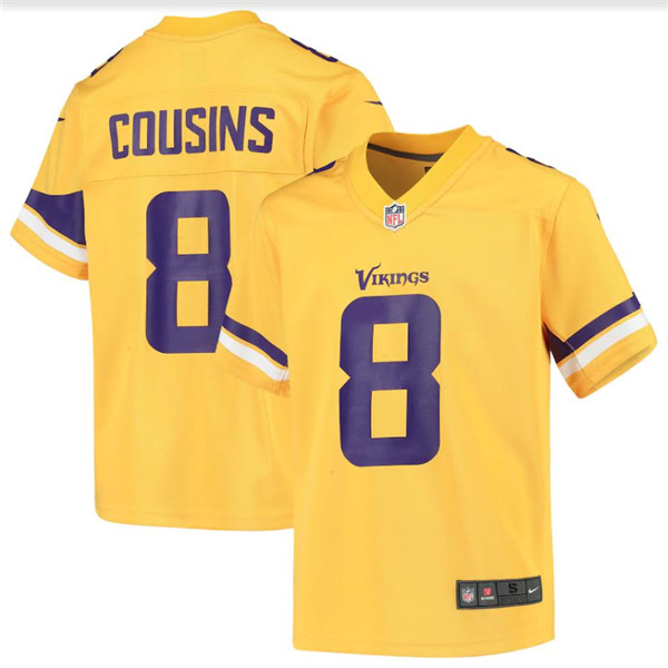 Men's Minnesota Vikings Customized Customized Yellow Stitched Jersey