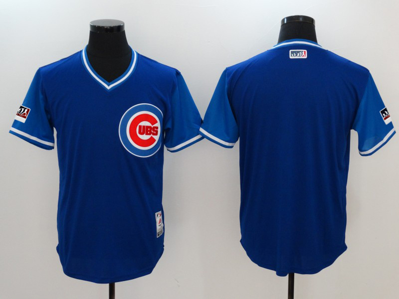 Men's Chicago Cubs Majestic Royal/Light Blue 2018 Players' Weekend Team Stitched MLB Jersey