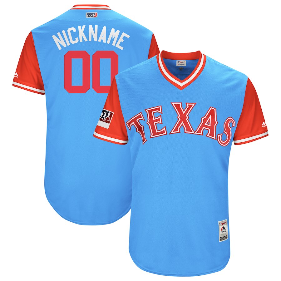 Men's Texas Rangers 2018 Players' Weekend Flex Base Pick-A-Player Roster Stitched MLB Jersey