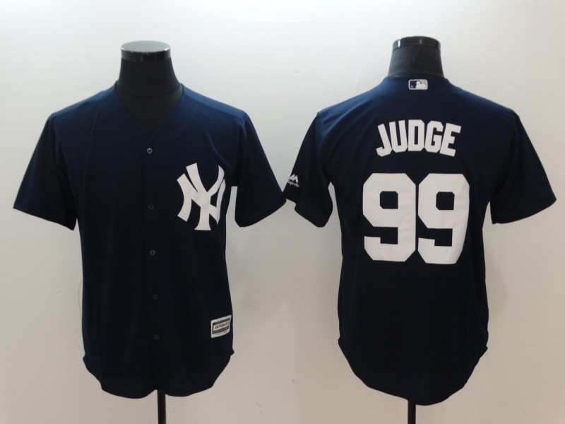 Men's New York Yankees #99 Aaron Judge Majestic Navy Fashion Official Cool Base Stitched MLB Jersey