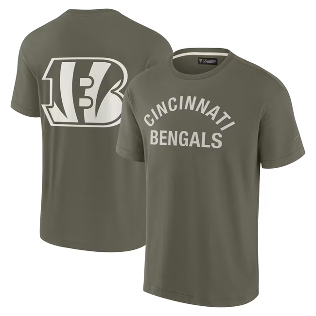 Men's Cincinnati Bengals Olive Elements Super Soft Short Sleeve T-Shirt