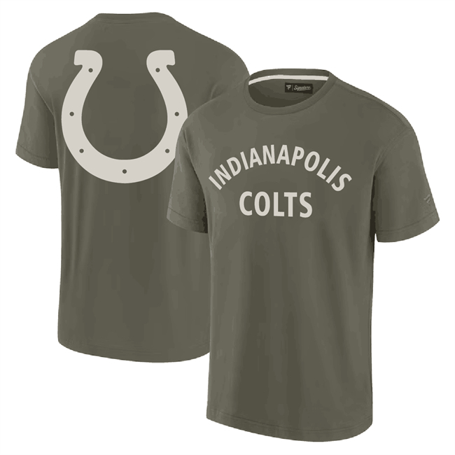 Men's Indianapolis Colts Olive Elements Super Soft Short Sleeve T-Shirt