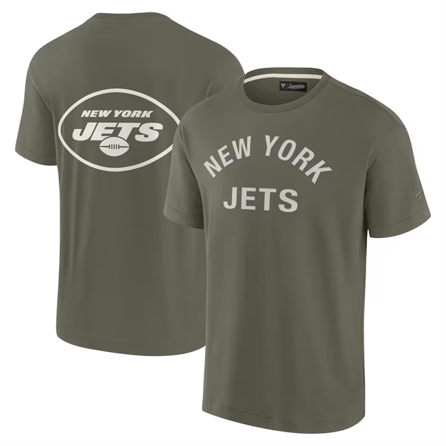 Men's New York Jets Olive Elements Super Soft Short Sleeve T-Shirt