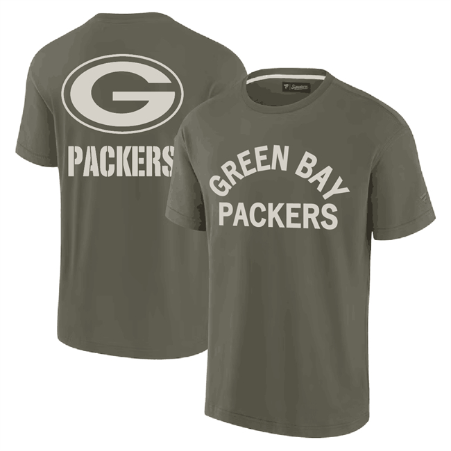 Men's Green Bay Packers Olive Elements Super Soft Short Sleeve T-Shirt