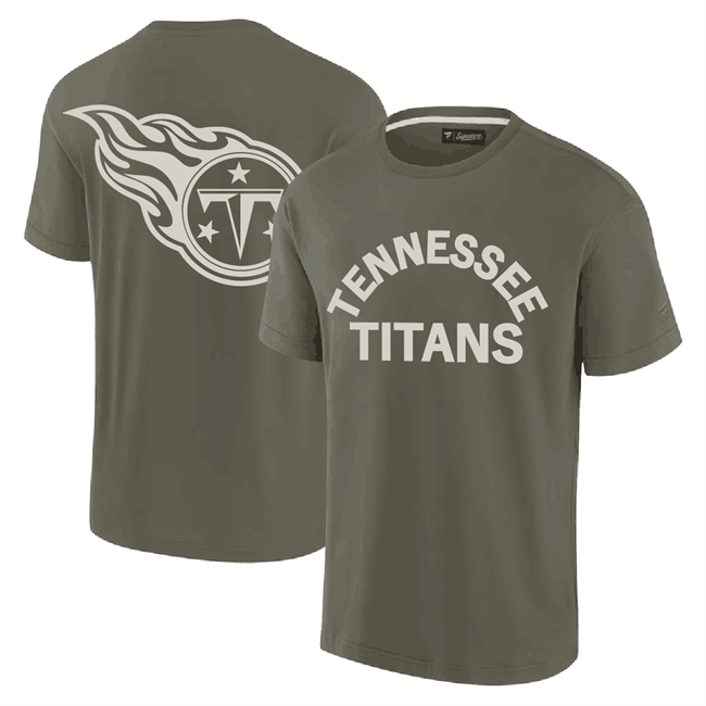 Men's Tennessee Titans Olive Elements Super Soft Short Sleeve T-Shirt