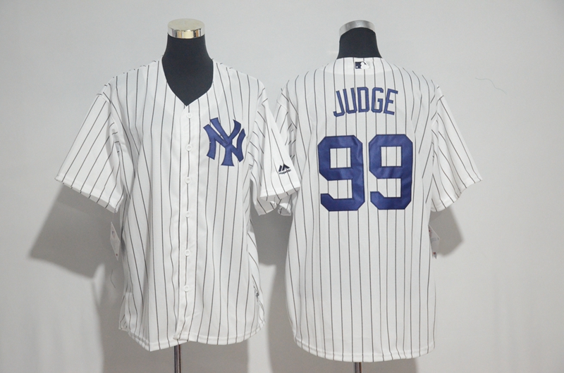 Men's New York Yankees #99 Aaron Judge Majestic White Cool Base Stitched MLB Jersey