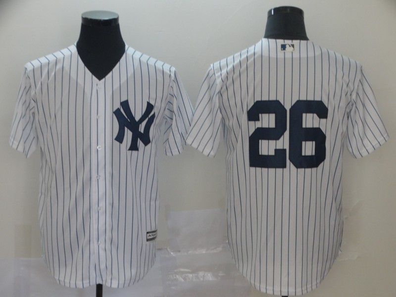 Men's New York Yankees #26 DJ LeMahieu White Cool Base Stitched MLB Jersey