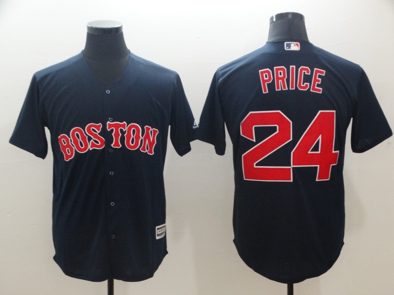 Men's Boston Red Sox #24 David Price Majestic Navy Cool Base Player Stitched MLB Jersey