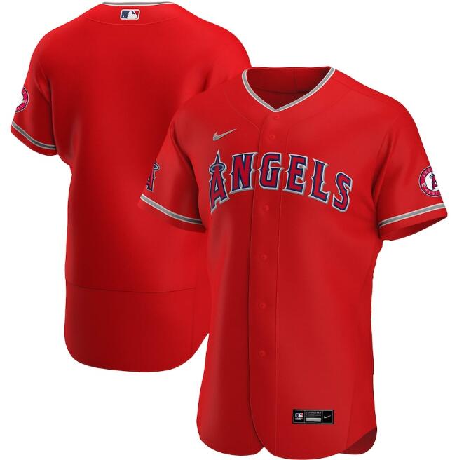 Men's Los Angeles Angels Red Flex Base Stitched Jersey