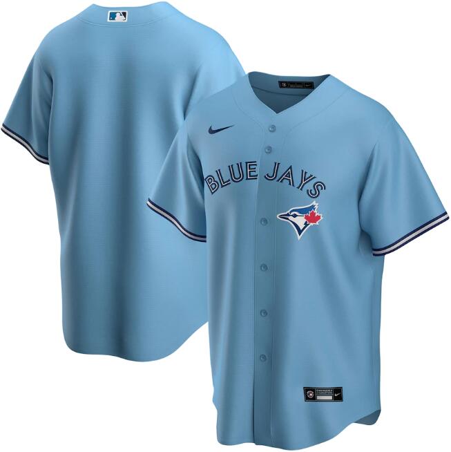 Men's Toronto Blue Jays Blank Blue Cool Base Stitched Jersey