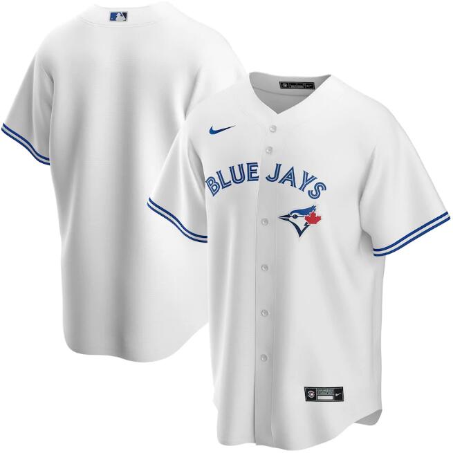 Men's Toronto Blue Jays Blank White Cool Base Stitched Jersey