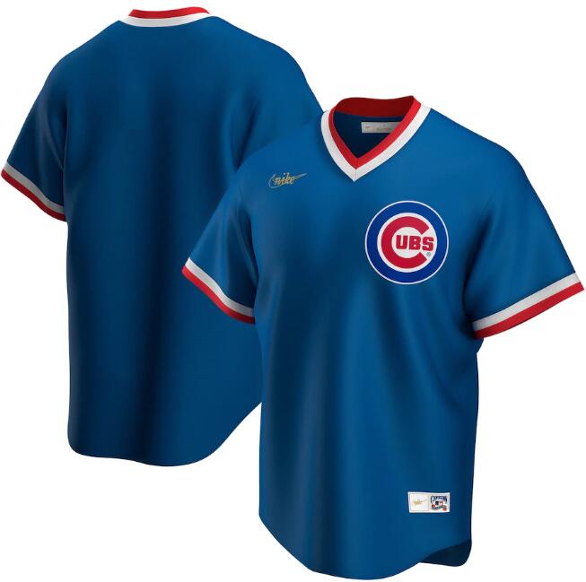 Men's Chicago Cubs Blank 2020 New Blue Cool Base Stitched Jersey